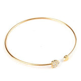 Crystal Heart Love Bangle