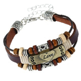 "You are Braver Than you Believe Stronger than you seem" Inspirational Motivational Leather Bracelet