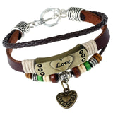 "You are Braver Than you Believe Stronger than you seem" Inspirational Motivational Leather Bracelet