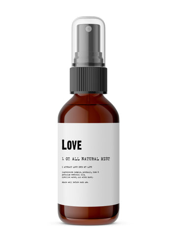 Love - Meditation/Body Mist - Made with All Natural Ingredients