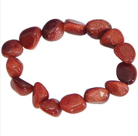 Genuine Tumbled Goldstone Bracelet